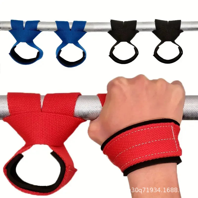 CowLost | sporting-goods-power-grip-powerlifting-figure-8-gym-wrist-straps-cross-training |1