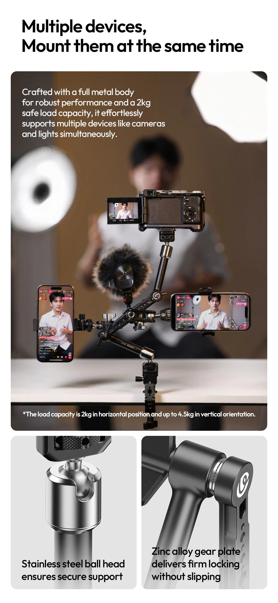 CowLost | ulanzi-ta10-3-section-articulating-arm-magic-arm-for-camera |15