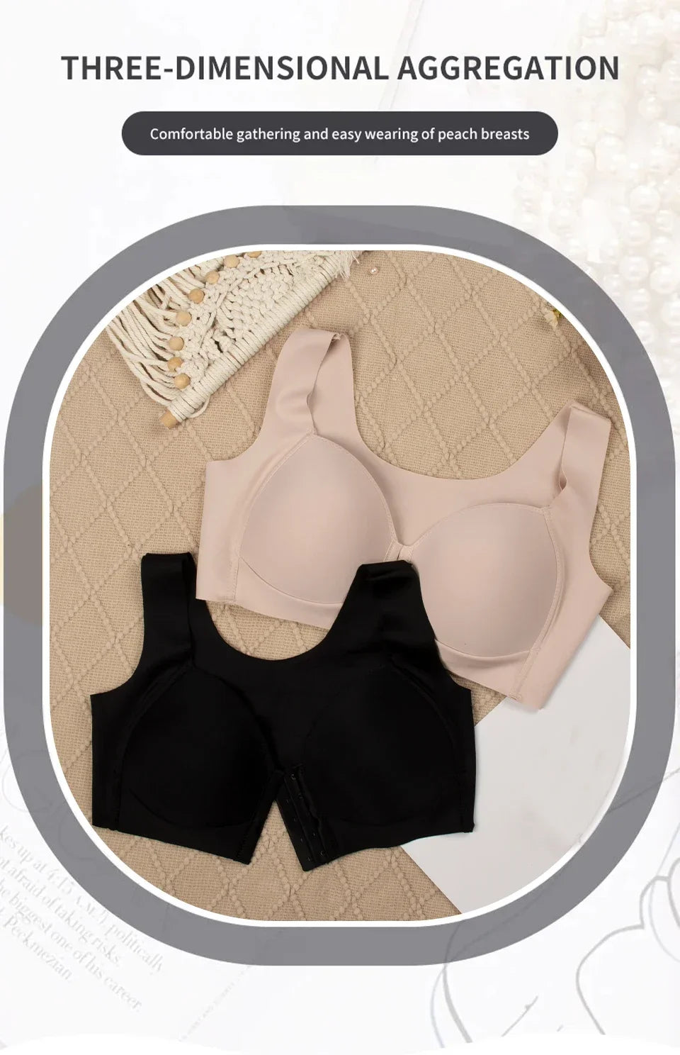 CowLost | product_id-fallsweet-seamless-wire-free-front-closure-push-up-bra-for-women-large-size |5