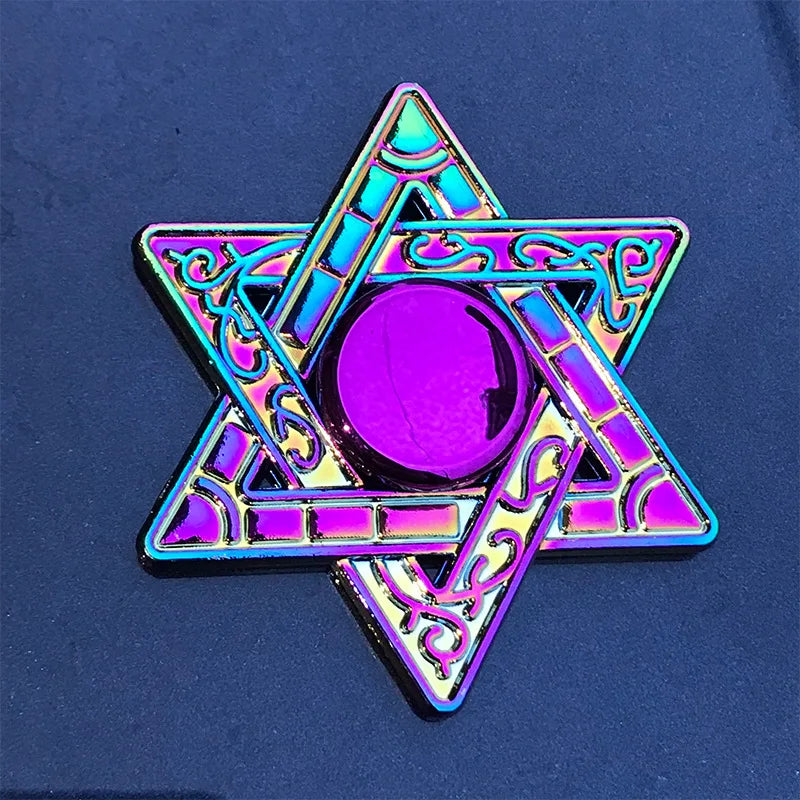 CowLost | product_id-metal-rainbow-gradient-fidget-spinner-r188-mute-bearing-anti-anxiety-edc-hand-toy |20