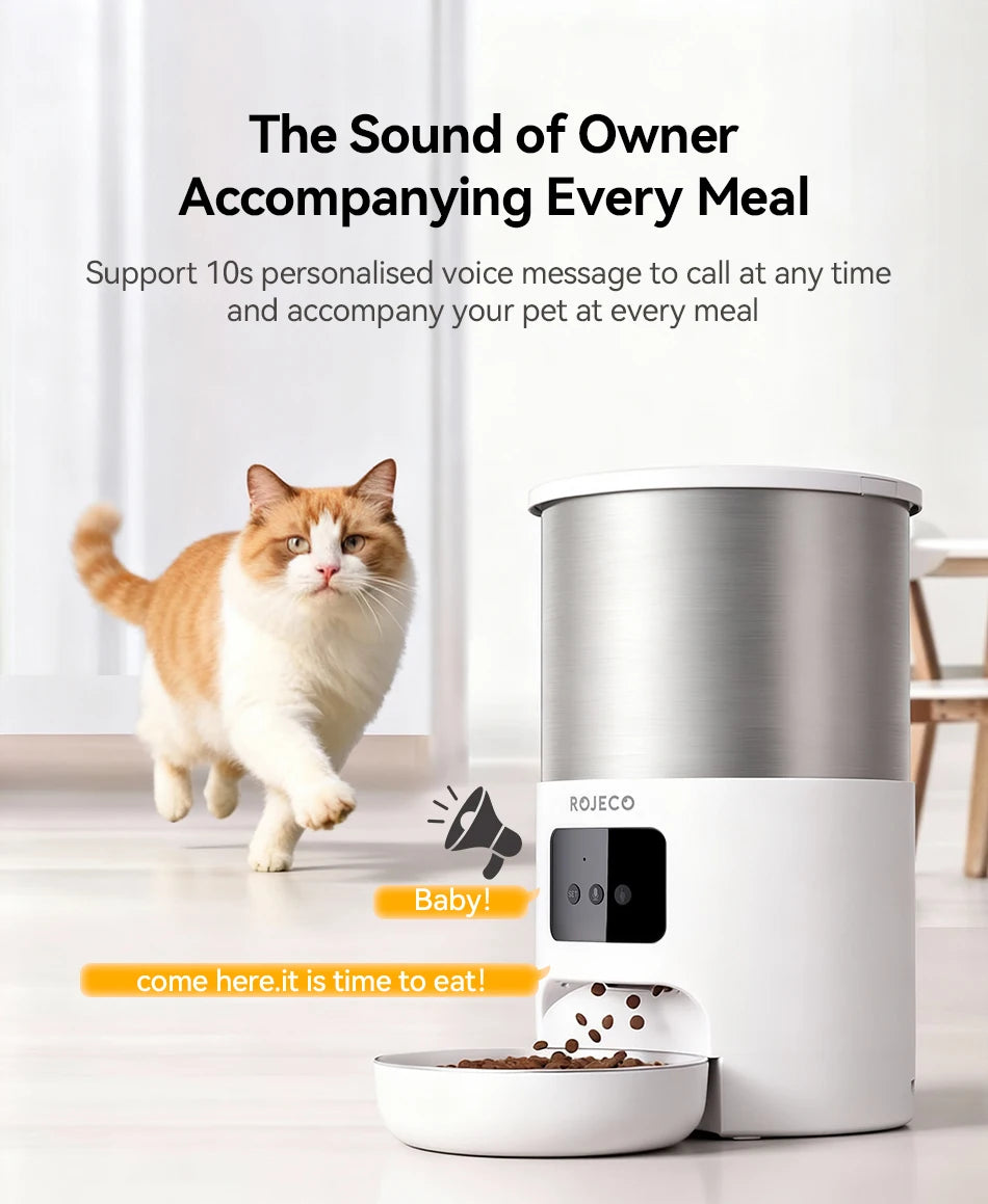 CowLost | cat-food-rojeco-4-5l-stainless-steel-smart-cat-feeder-with-wifi-app-and-voice-control |16
