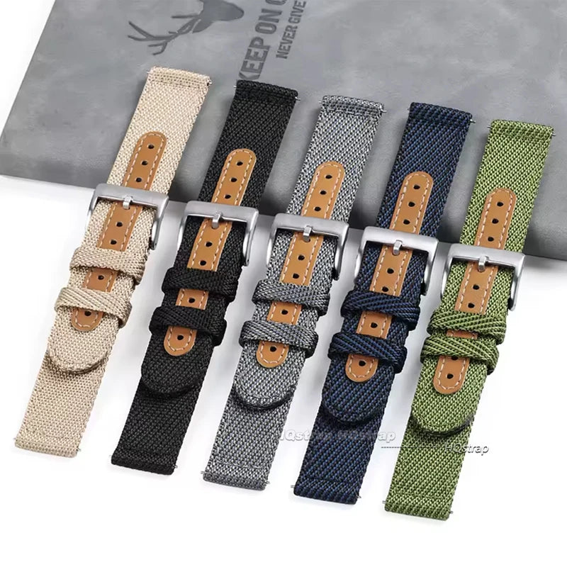 CowLost | product_id-nylon-canvas-quick-release-watch-strap-18-20-22mm-for-samsung-galaxy-watch-7-6-5-4-3-huawei |2