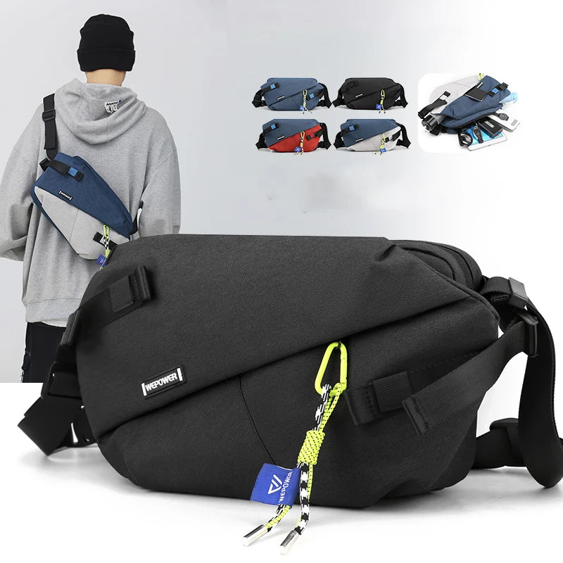 CowLost | uncategorized-high-quality-nylon-panelled-unisex-waist-and-chest-bag-crossbody-pack |1