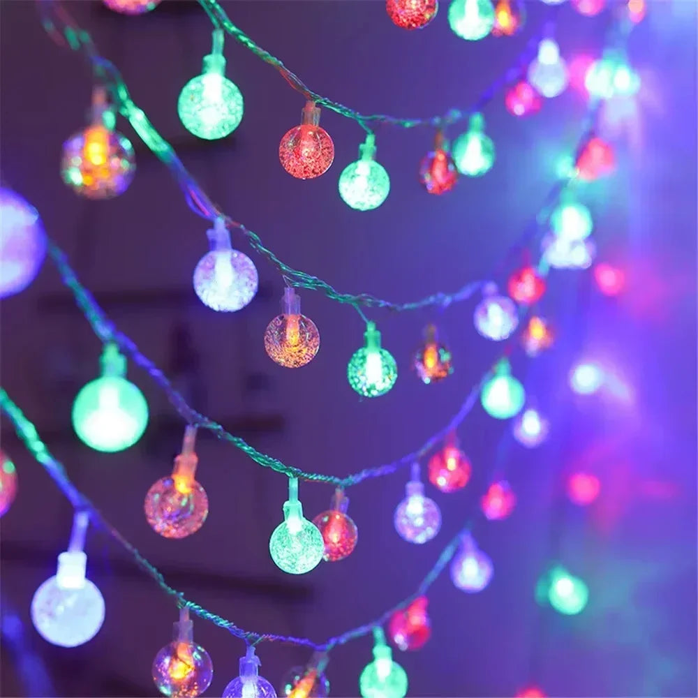 CowLost | christmas-tree-skirts-product_id-battery-powered-led-crystal-ball-string-lights-waterproof-8-modes-for-outdoor-decoration |2
