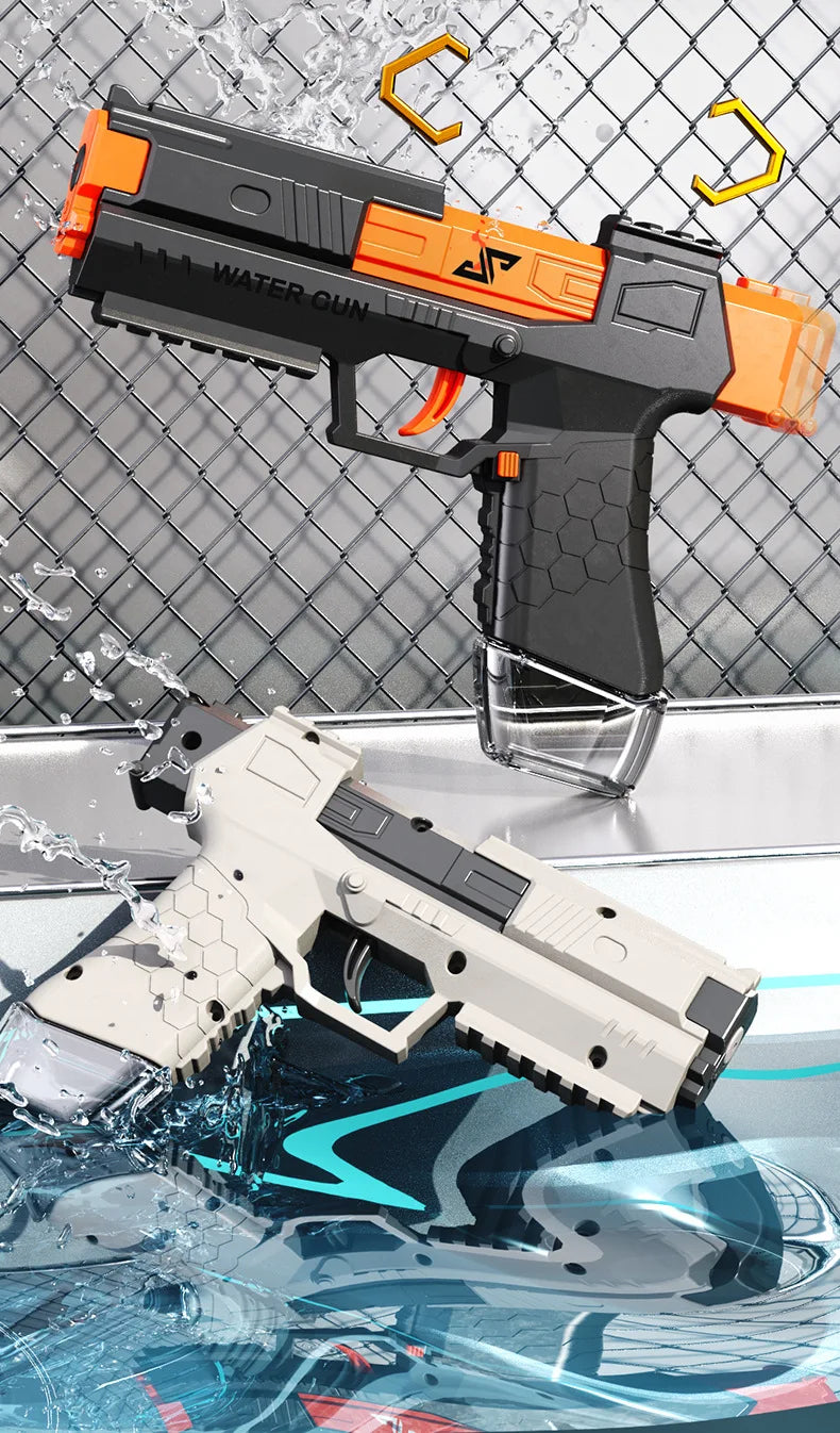 Funny Manual Water Pistol Toy Portable Squirt Gun for Outdoor Summer Beach Pool