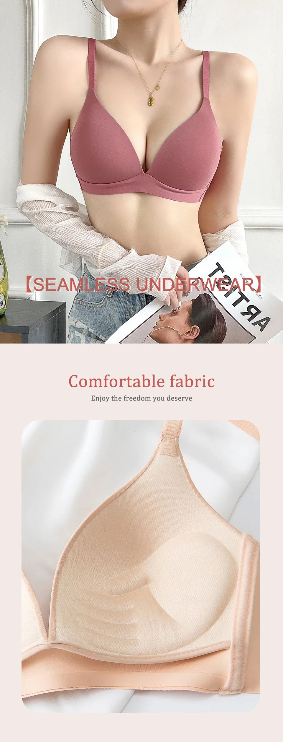 CowLost | product_id-seamless-wireless-3-4-cup-japanese-style-push-up-bralette-for-women |12