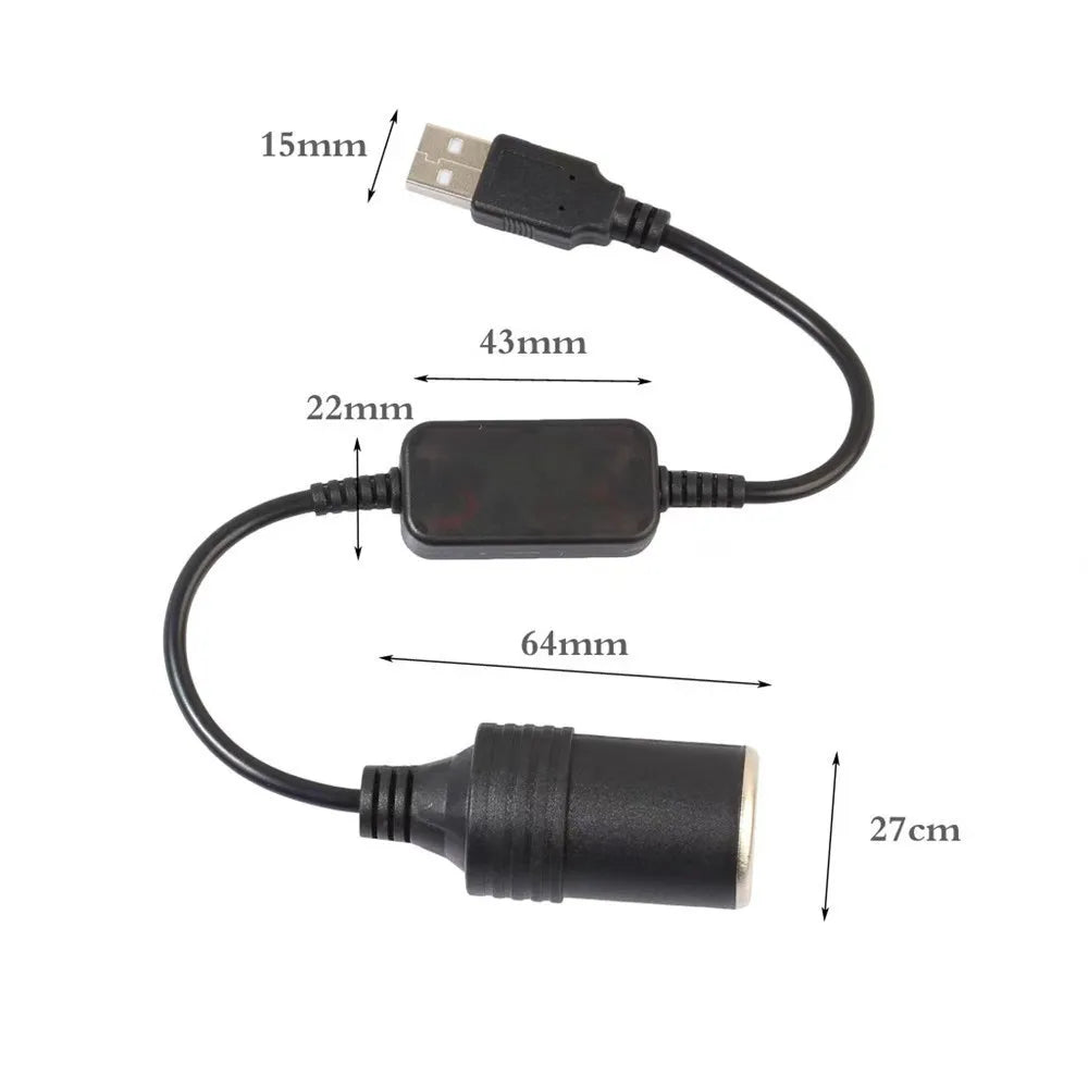 CowLost | product_id-auto-interior-usb-5v-to-12v-plug-connector-adapter-charger-cable-socket |1