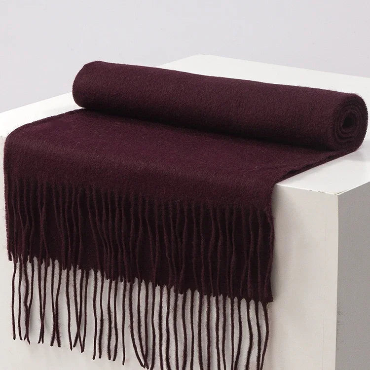 CowLost | winter-pure-long-wool-scarf-women-luxury-brand |55