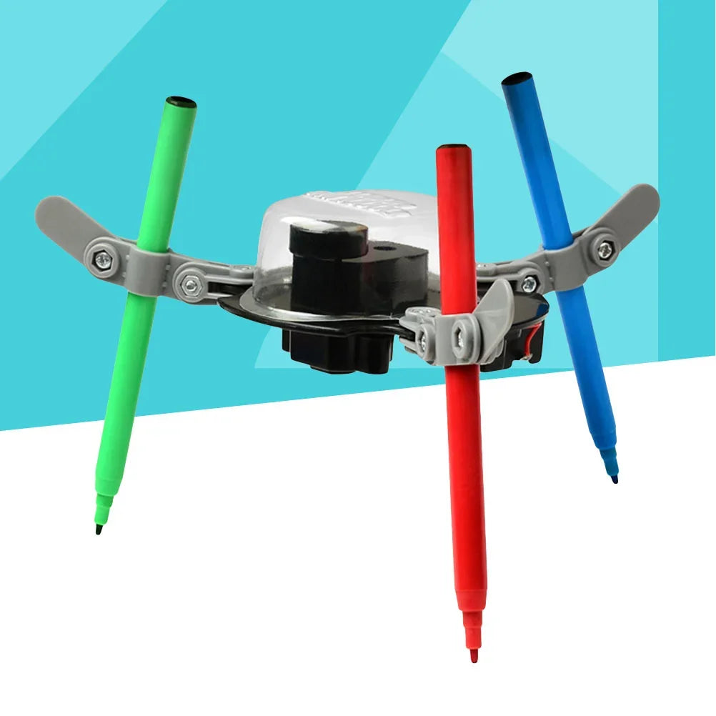 DIY Creative Doodling Robot Kit Auto Graffiti Drawing Science Toy for Kids Teens