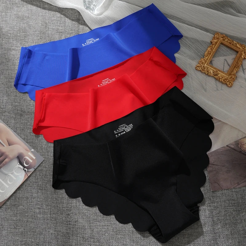 CowLost | s-2xl-womens-seamless-panties-ice-silk-solid-underwear |8