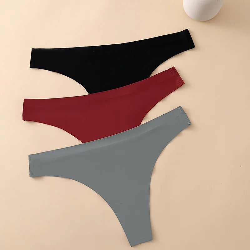 CowLost | product_id-seamless-women-s-ice-silk-breathable-thong-g-string-solid-color-lingerie |1
