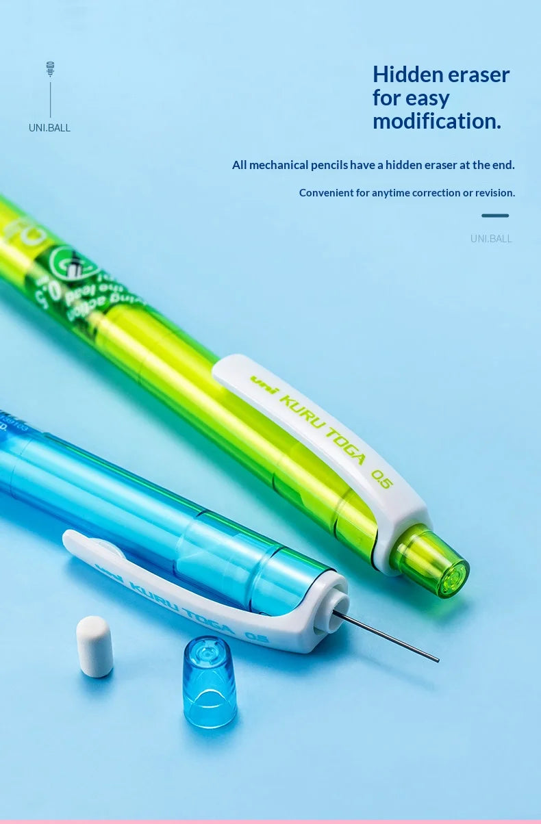CowLost | product_id-uni-kuru-toga-450t-0-5mm-mechanical-pencil-with-ergonomic-grip-and-anti-smudge-lead-auto-rotating-tip-for-writing-and-sketching |12