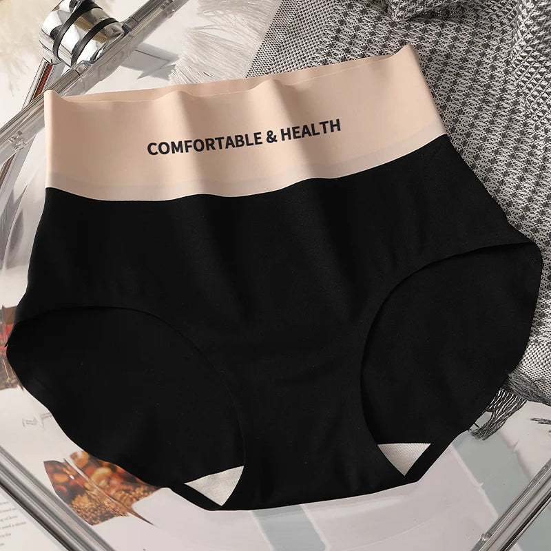 CowLost | product_id-fallsweet-4pcs-womens-seamless-high-rise-cotton-briefs-plus-size-m-xl |22