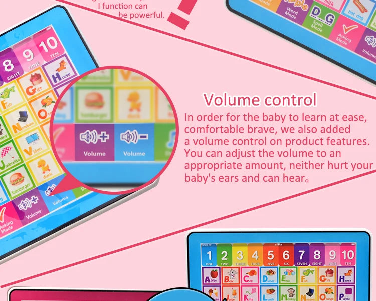 Learning Tablet for Kids Educational Touch and Learn Preschool Toy