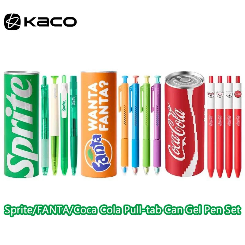 CowLost | product_id-kaco-sprite-fanta-coca-cola-gel-pen-set-0-5mm-fine-point-large-capacity-smudge-free-ink |1