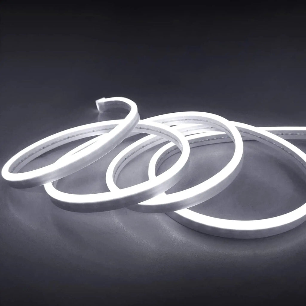 10M Warm White Neon LED Strip 120 LEDs/m IP65 Waterproof Cuttable for Indoor Outdoor Decor
