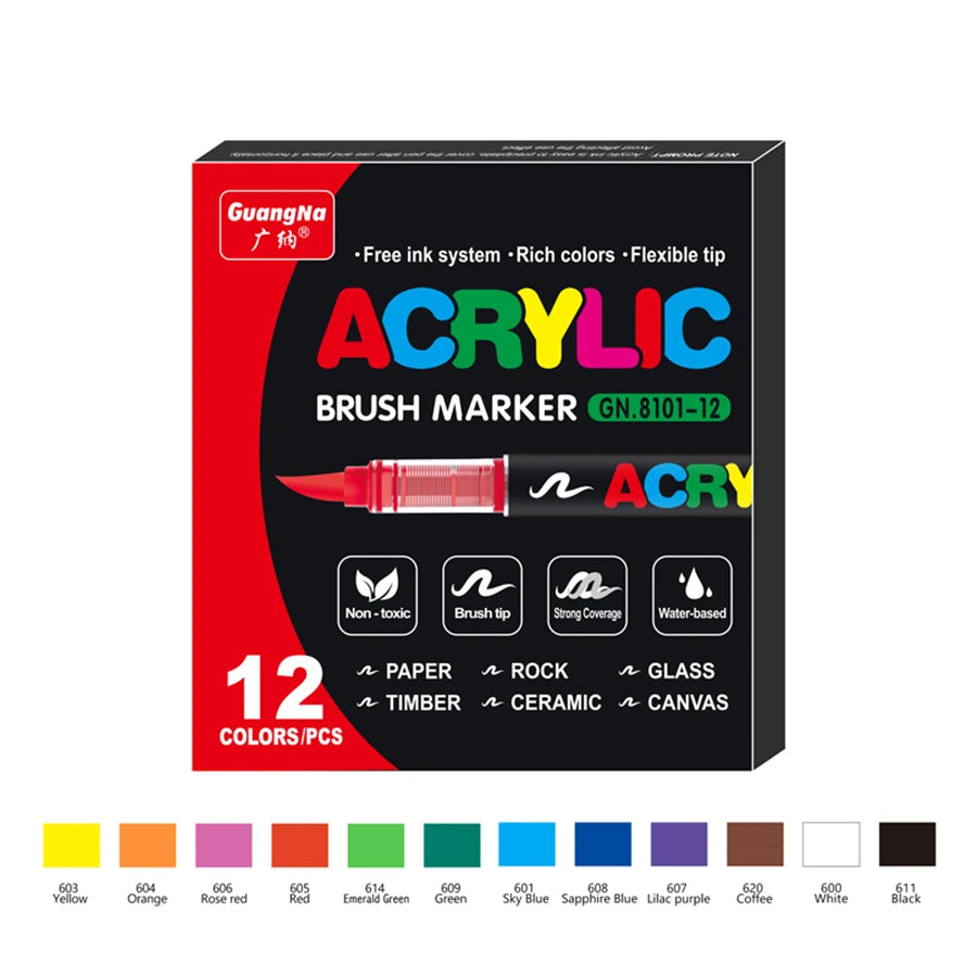 CowLost | markers-product_id-acrylic-paint-soft-brush-markers-set-for-wood-stone-canvas |42