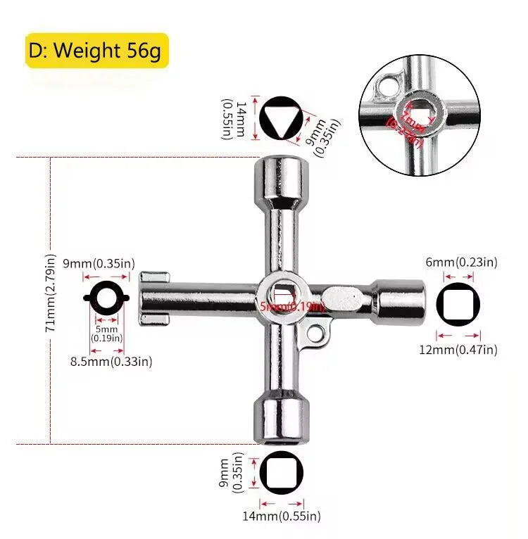 CowLost | product_id-multi-functional-triangular-elevator-key-wrench-valve-tool-portable-hand-tool |10