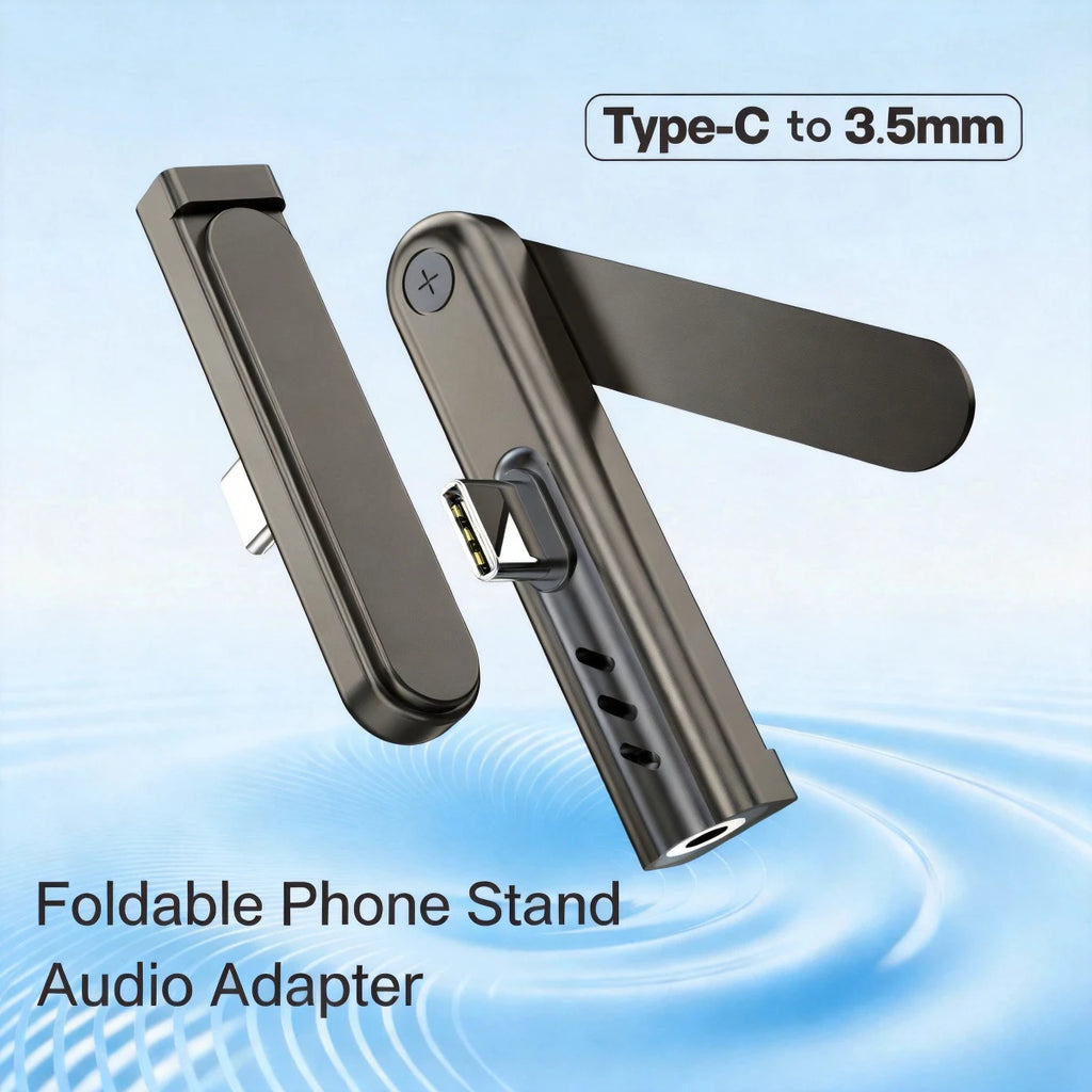 CowLost | product_id-usb-c-to-3-5mm-audio-adapter-with-folding-bracket-for-iphone-15-17-xiaomi-huawei-samsung |2