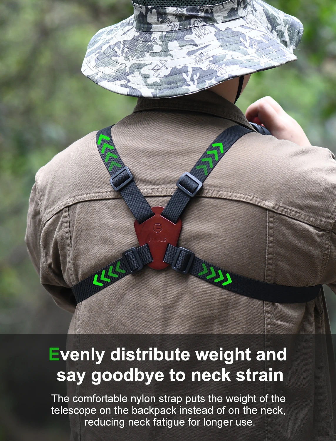 CowLost | product_id-fanaue-adjustable-double-buckle-elastic-nylon-strap-for-binoculars-and-camera-travel-photography |3