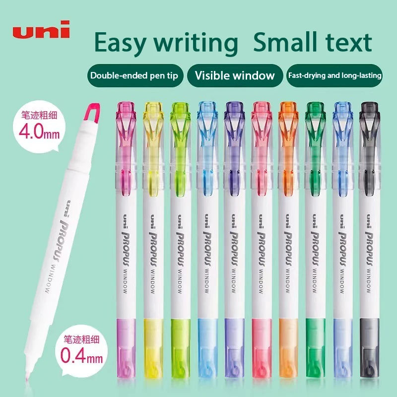 CowLost | product_id-japanese-uni-propus-window-highlighter-pen-103t-102t-double-head-no-smudging-art-marker |1