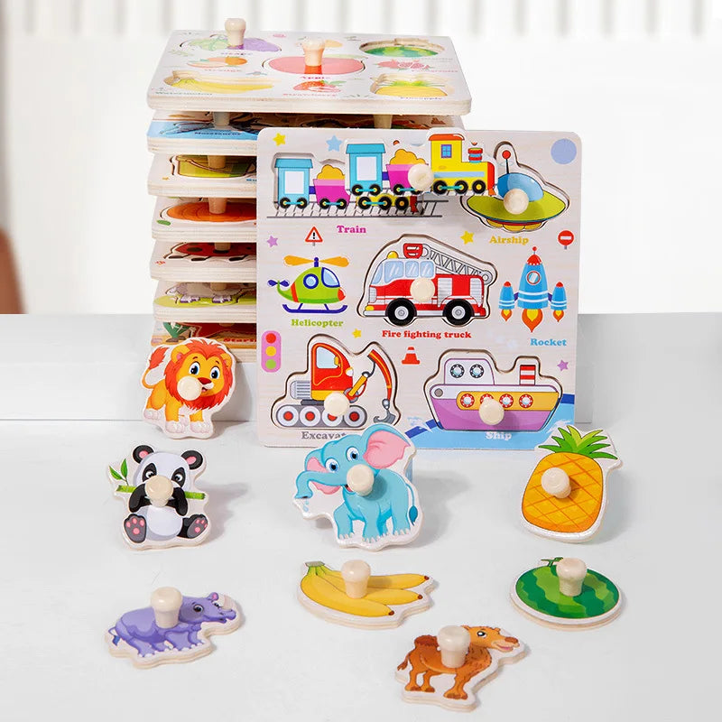 CowLost | fencing-barriers-montessori-baby-wooden-puzzles-1-3-years-educational-toys |6