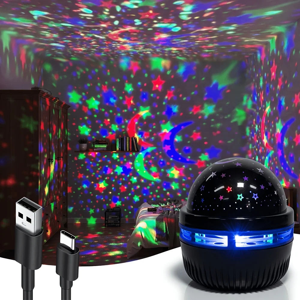 CowLost | night-lights-ambient-lighting-product_id-usb-rechargeable-led-starry-sky-aurora-projector-lamp-for-bedroom-party-decor |3