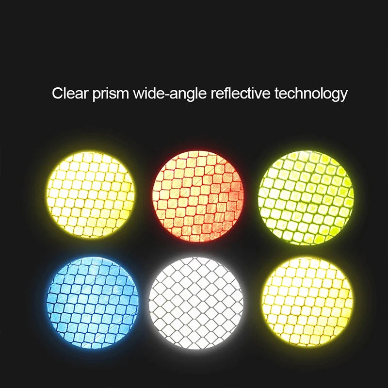 CowLost | 10pcs-set-car-bumper-reflective-safety-strip-stickers-car-circular-reflective-sticker-reflective-warning-safety-tape |6