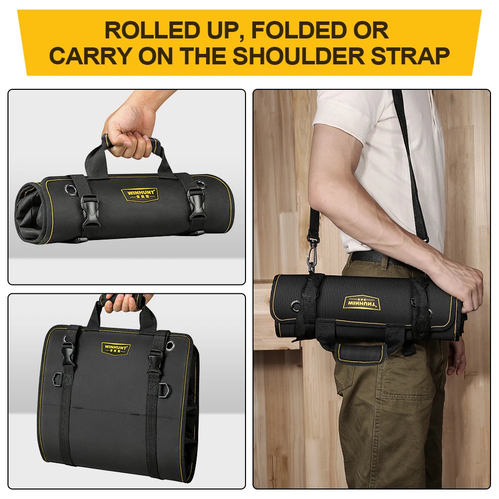 CowLost | product_id-winhunt-roll-up-tool-bag-with-11-pockets-heavy-duty-durable-black |3