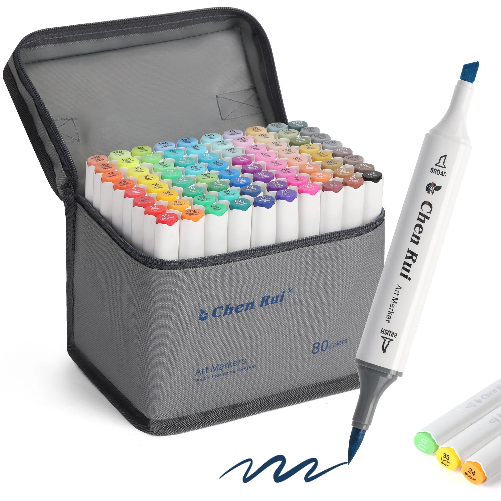 CowLost | product_id-chen-rui-168-color-dual-tip-permanent-art-markers-with-brush-chisel-tips |10