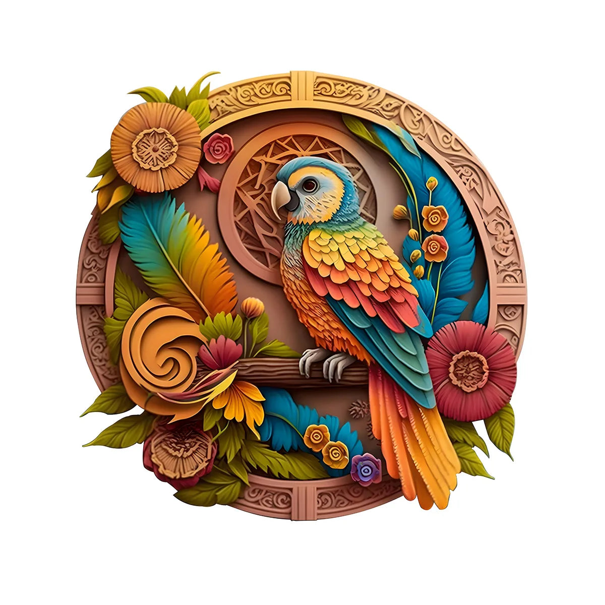 CowLost | product_id-wooden-circular-3d-bird-puzzle-halloween-christmas-decor-gift |1