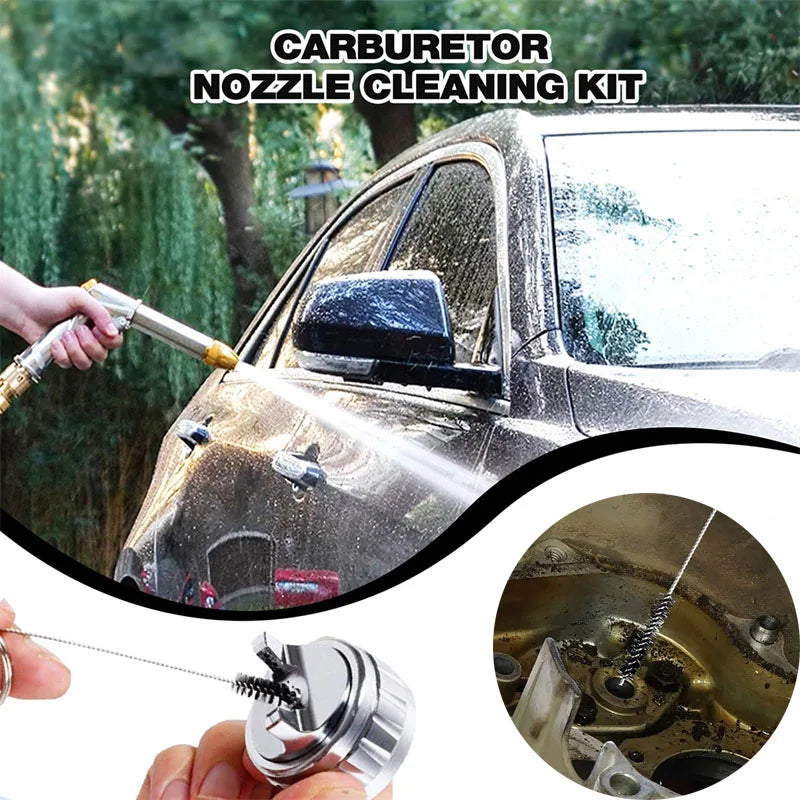 CowLost | 4pcs-set-airbrush-cleaning-brush-auto-spray-gun-nozzle-cleaning-equipment-repair-tools-scrape-spray-needle-brush-hand-tool |2