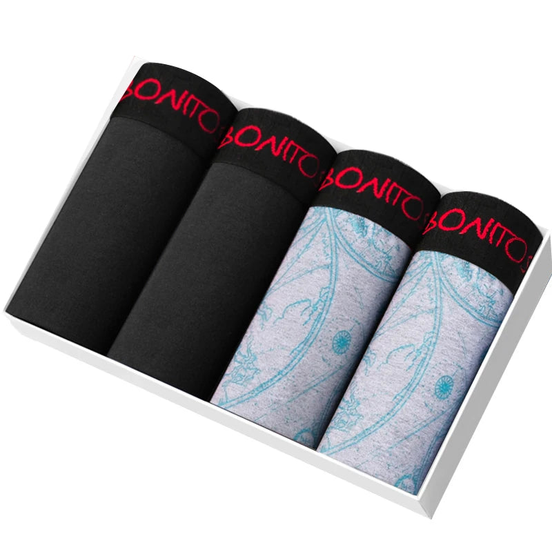 CowLost | activewear-pants-4pcs-mens-cotton-boxer-underpants |33