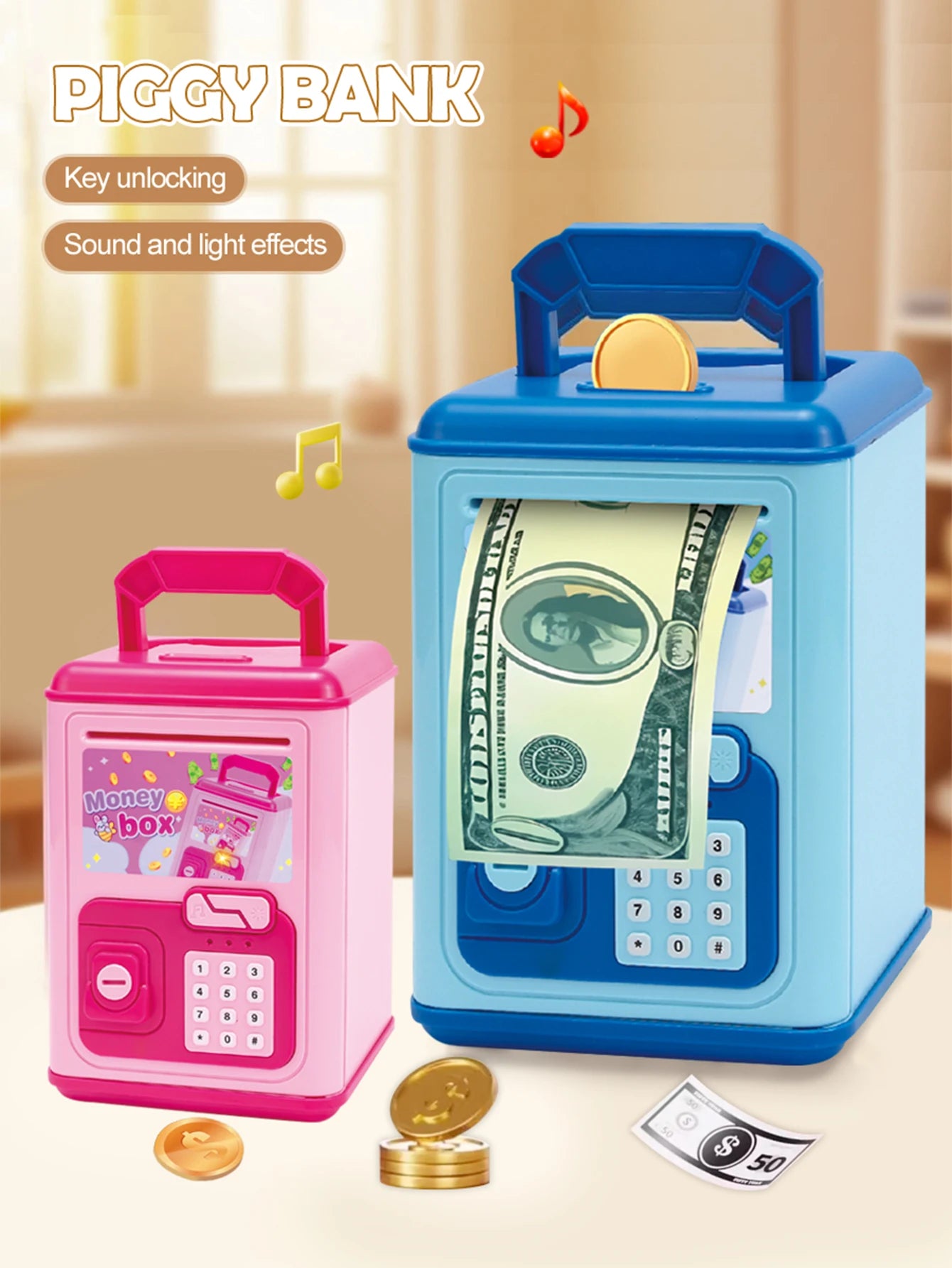 CowLost | product_id-unlock-key-piggy-bank-atm-money-box-for-kids-with-music-and-lights-large-capacity-battery-not-included |8