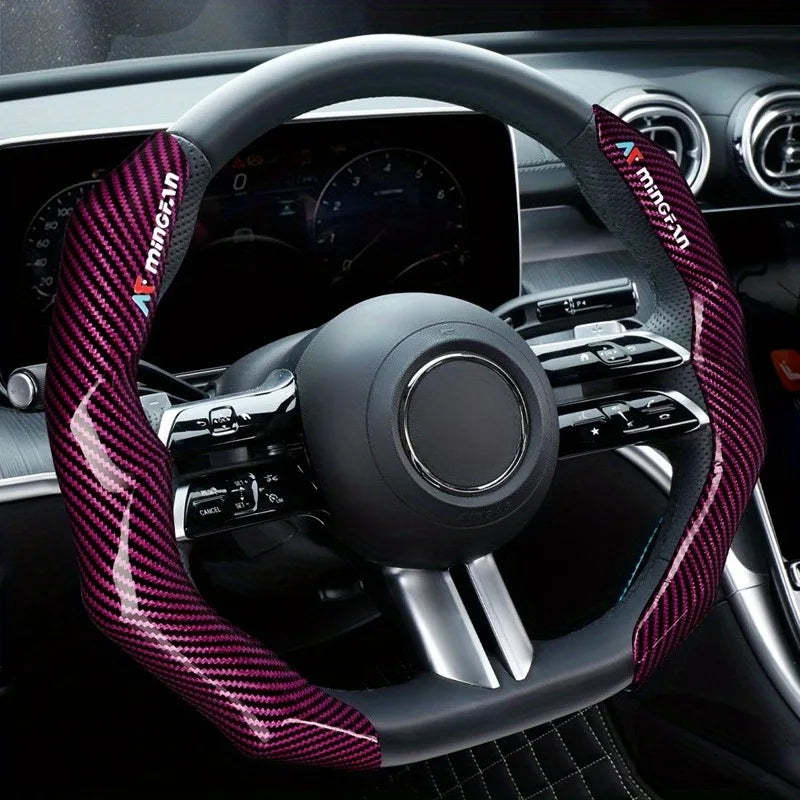 CowLost | luxury-carbon-fiber-steering-wheel-cover |4