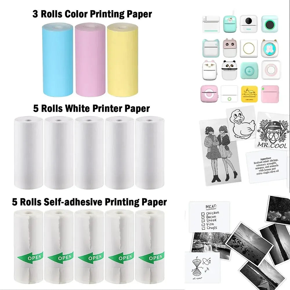 CowLost | hd-mini-portable-printer-thermal-paper-universal-57mm |1
