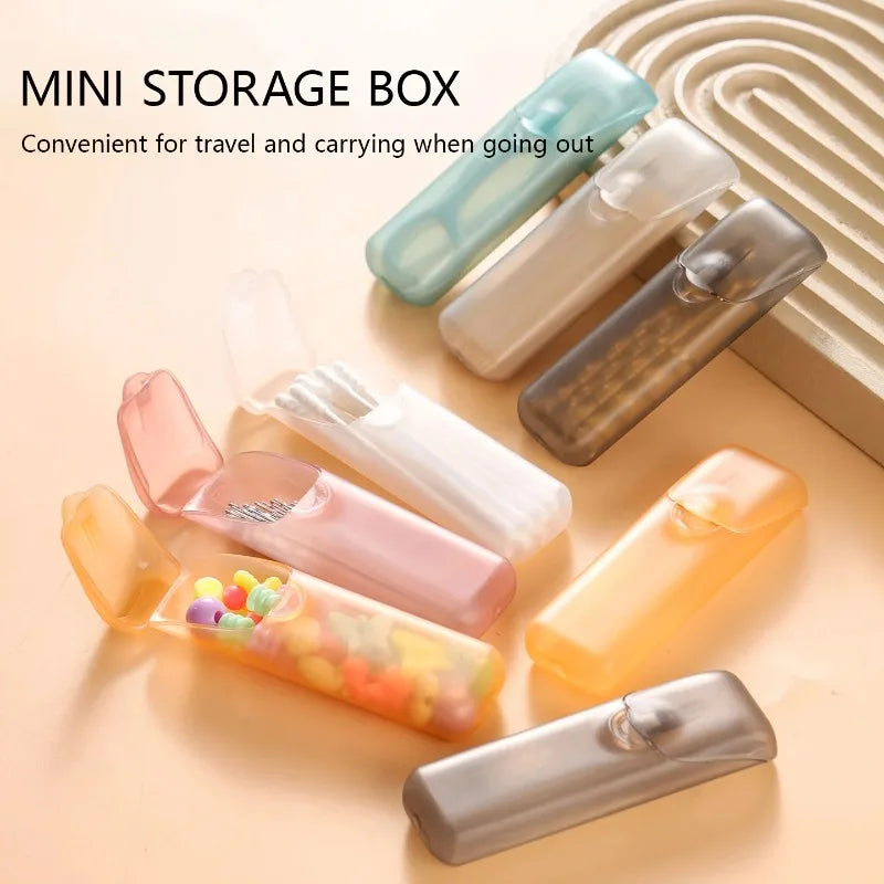 CowLost | product_id-portable-mini-toothpick-storage-box-with-lid-and-floss-cotton-swab-dispenser |5