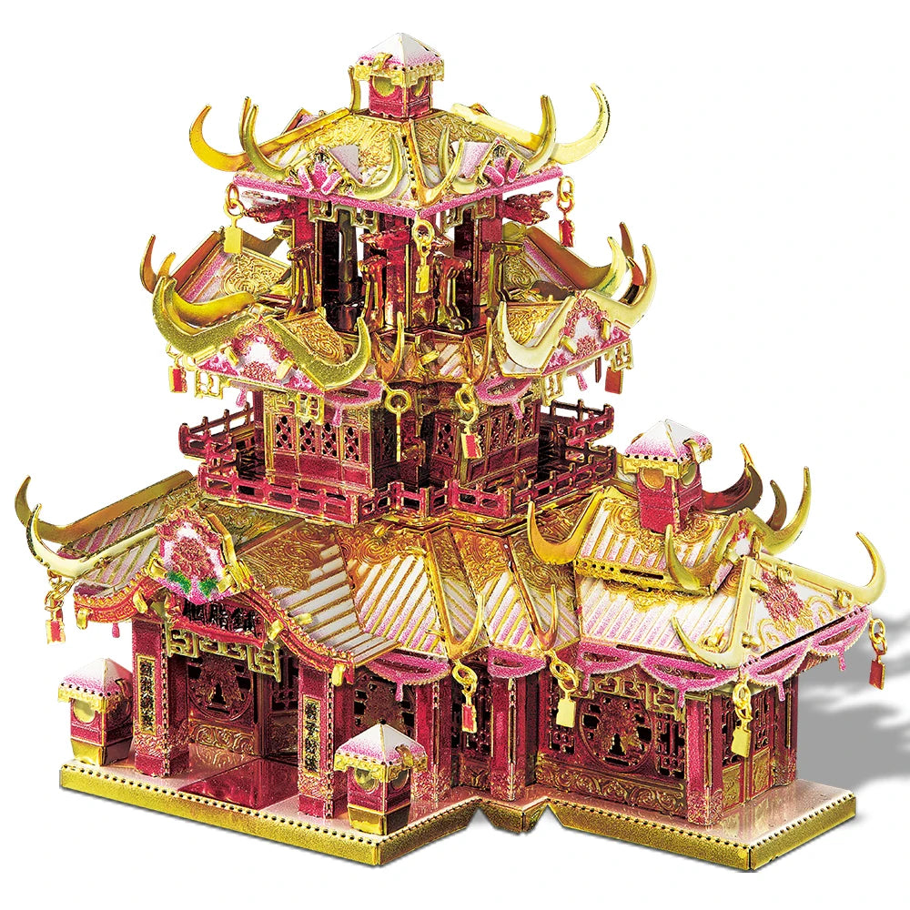 CowLost | fencing-barriers-piececool-3d-metal-puzzle-chinese-ancient-buildings-model-kit |14