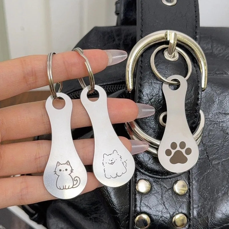 Shopping Cart Token Keychain Metal Coin Holder Trolley Keyring