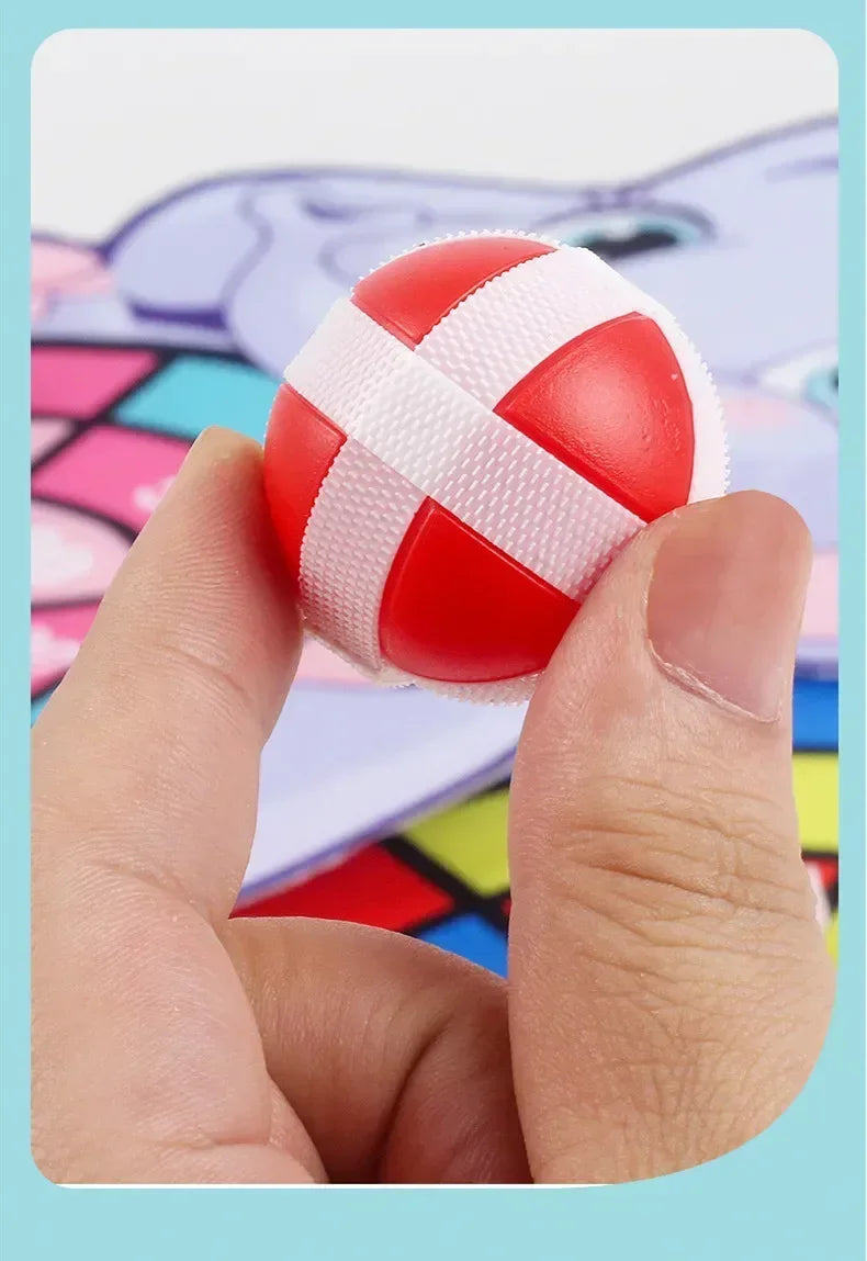 Kids Educational Sticky Ball Dart Board Montessori Indoor Sports Toy Gift