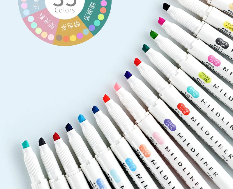 CowLost | product_id-zebra-5-10pcs-double-ended-twin-tip-highlighter-set-for-school-office |7