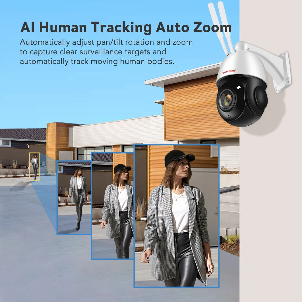 CowLost | outdoor-ip-camera-8mp-5mp-4g-sim-card-wifi-poe-ai-auto-tracking-30x-zoom-ptz-speed-dome-two-way-audio-ir-80m-surveillance-camera |3
