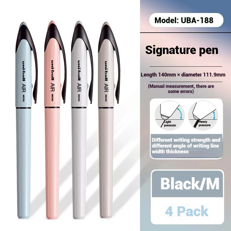 CowLost | product_id-uni-ball-air-uba-188-black-gold-series-gel-pen-quick-dry-high-end-office-pen |18