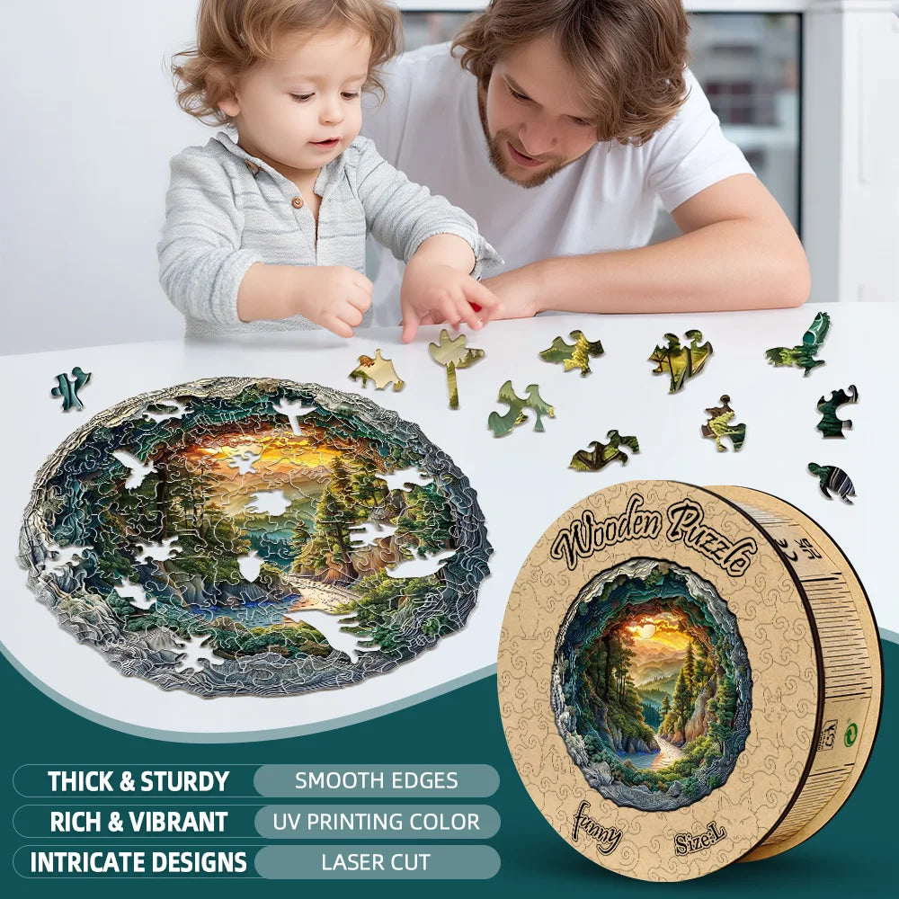 CowLost | product_id-3d-wooden-mountain-river-landscape-puzzle-brain-teaser |3