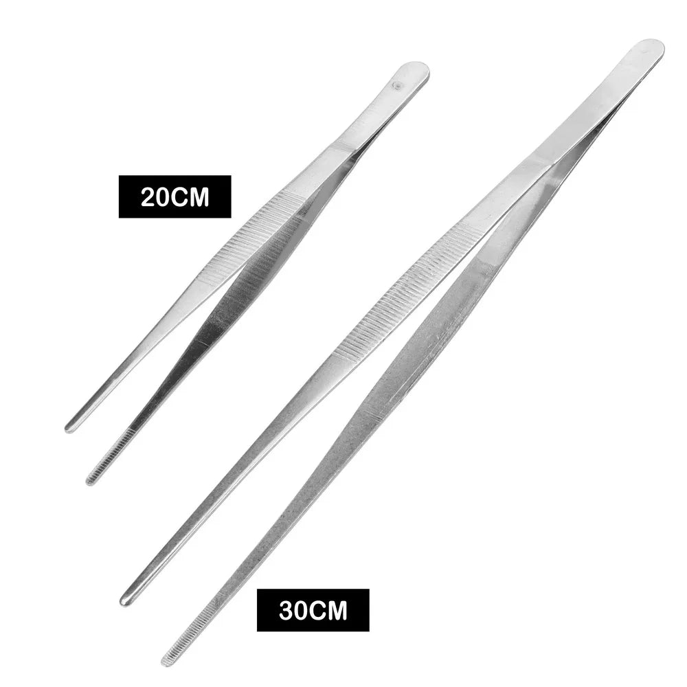 CowLost | product_id-stainless-steel-toothed-straight-bbq-food-tongs-20cm-30cm |1