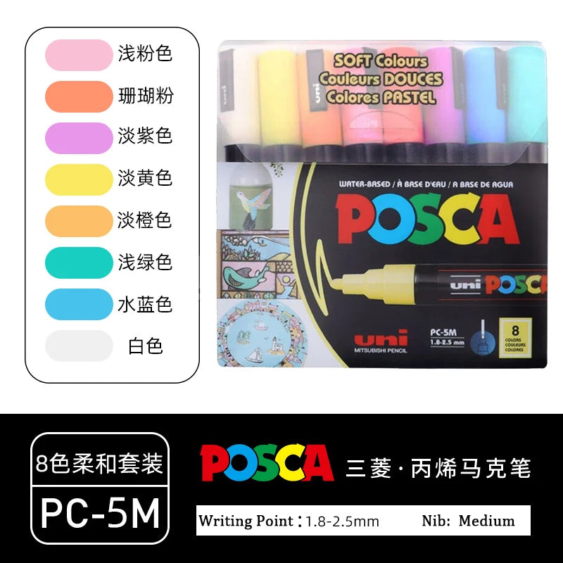 CowLost | product_id-uni-posca-paint-marker-pens-set-pc-1m-pc-3m-pc-5m-pc-8k-pc-17k-16-colors-art-markers-for-graffiti-drawing |29
