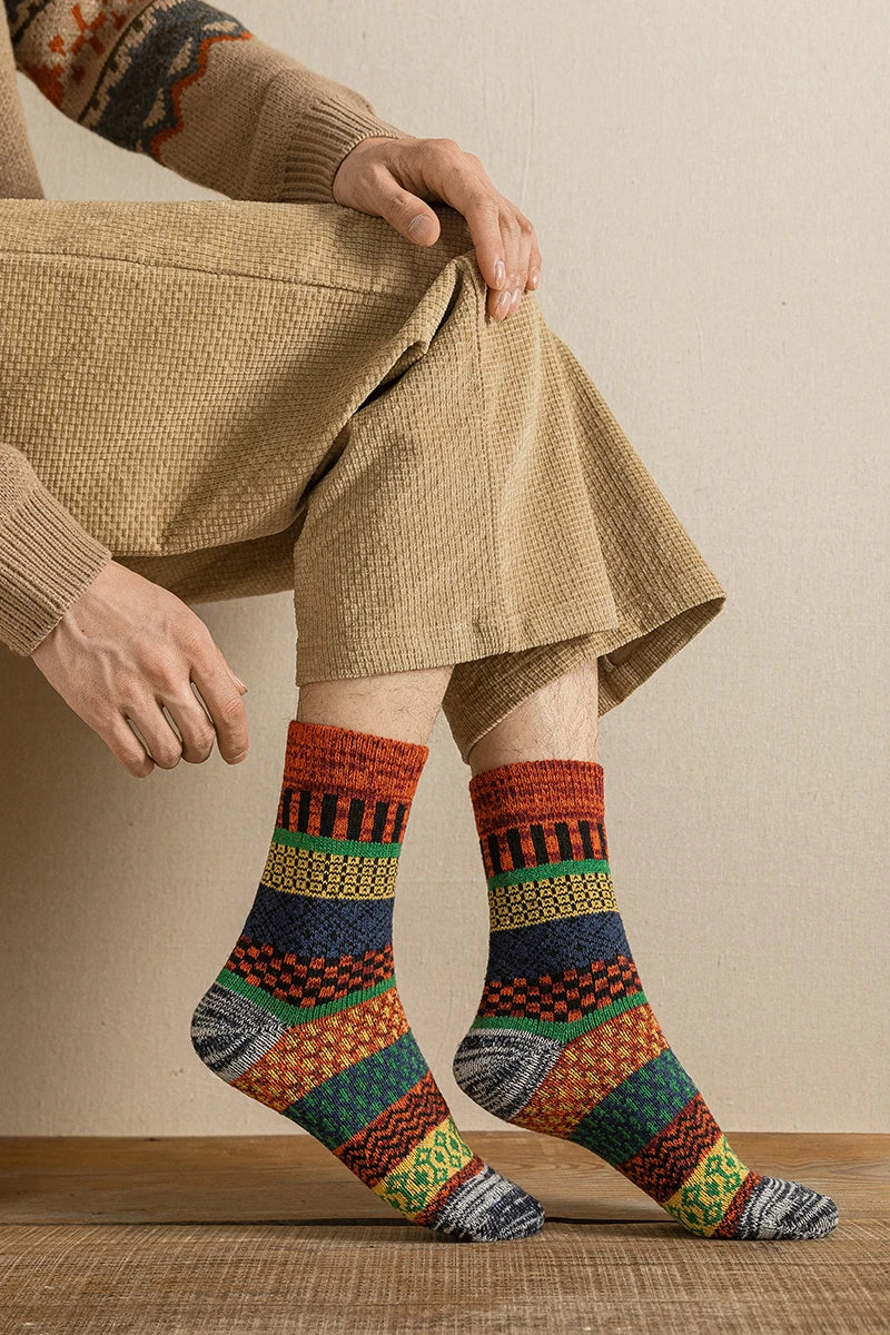 CowLost | sporting-goods-5-pairs-winter-vintage-thick-warm-socks |19