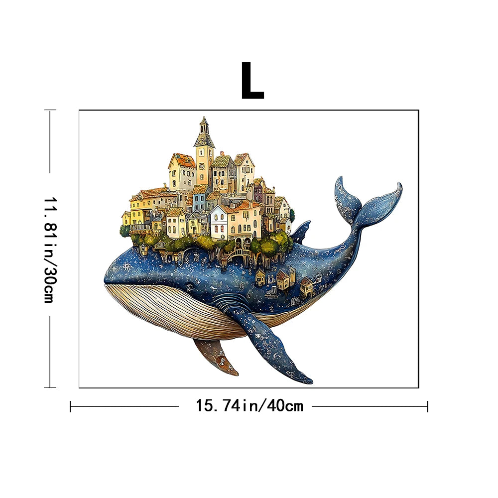 CowLost | product_id-artisan-whale-castle-wooden-jigsaw-puzzle-handcrafted-animal-village-intermediate-portable-marine-wall-art-game |9