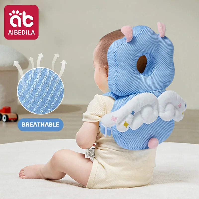 CowLost | aibedila-toddler-baby-head-protector-newborn-headrest-security-pillows-backpack |1