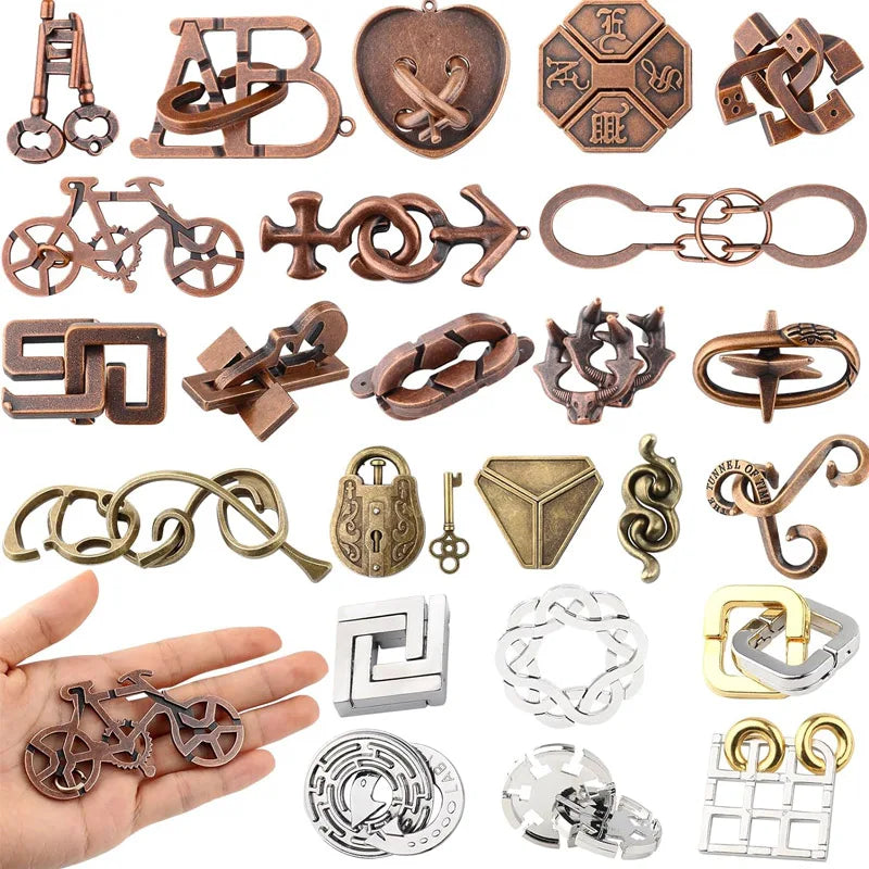 CowLost | product_id-9pcs-metal-brain-teaser-puzzles-educational-iq-test-toys-for-adults-kids |10